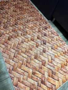 Digitally Printed Non-Slip Washable Runner And Area Rug, Modern Design | Modern, Scandinavian, Bohemian And Classic Styles | 100% Polyester - Gold - View 4
