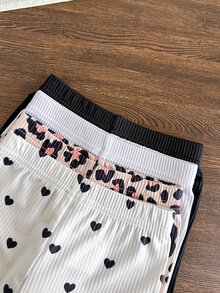 SHEIN Playful Pals 8pcs/ Baby Girl 0-3 Years Old Spring/Summer New Arrival Casual Everyday Outing Cute Solid Color Knitted Ribbed Short Sleeve Tee Shirt Top And Shorts - Multicolor - View 7