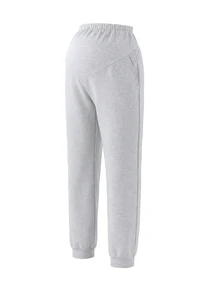 GentleRue Maternity Women's Comfortable Casual Grey Maternity Sweatpants - Grey - View 6