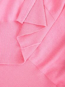 Eassivo Eassivo Regular Fit Long Sleeve Knit Sweater With Collar - Pink - View 10
