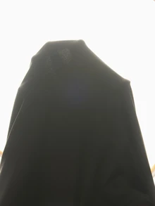 Eassivo Eassivo Women's Solid Color 2 In 1 Drop Shoulder Long Sleeve Sweatshirt - Black - View 9