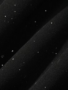 FRIFUL Women's Autumn Elegant Cropped Jacket & Rhinestone Embellished Dress 2 Pieces Set - Black - View 3