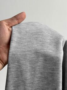 Maweii European And American Spicy Girl Style Ruched Criss-Cross Wrap Neck Cropped Sweatshirt, Solid Color Drop Shoulder Long Sleeve Exposed Midriff Top - Grey - View 9