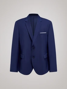 Officeau Men's Suits Plus Size 3 Pieces Solid Suit Set For Men Elegance Slim Fit Wedding Jacket Vest Pants Party Prom Formal For Business Tuxedo Set - Navy Blue - View 16