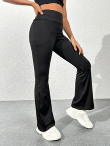 SHEIN Baju Olahraga Tween Girls - Hitam - View 3