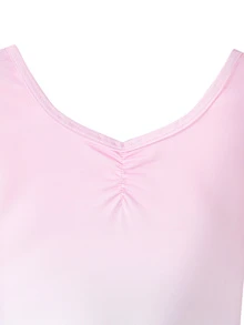 SHEIN Young Girls Clothes Ballet Leotard Light Pink,Autumn, Cute, Christmas, Back To School - Baby Pink - View 6
