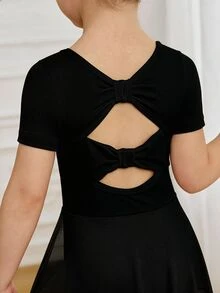 Pakaian Anak Perempuan, Baju Balet Profesional, Latihan, Lucu, Natal, Kembali ke Sekolah Musim Gugur - Hitam - View 6