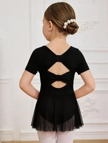 Pakaian Anak Perempuan, Baju Balet Profesional, Latihan, Lucu, Natal, Kembali ke Sekolah Musim Gugur - Hitam - View 5