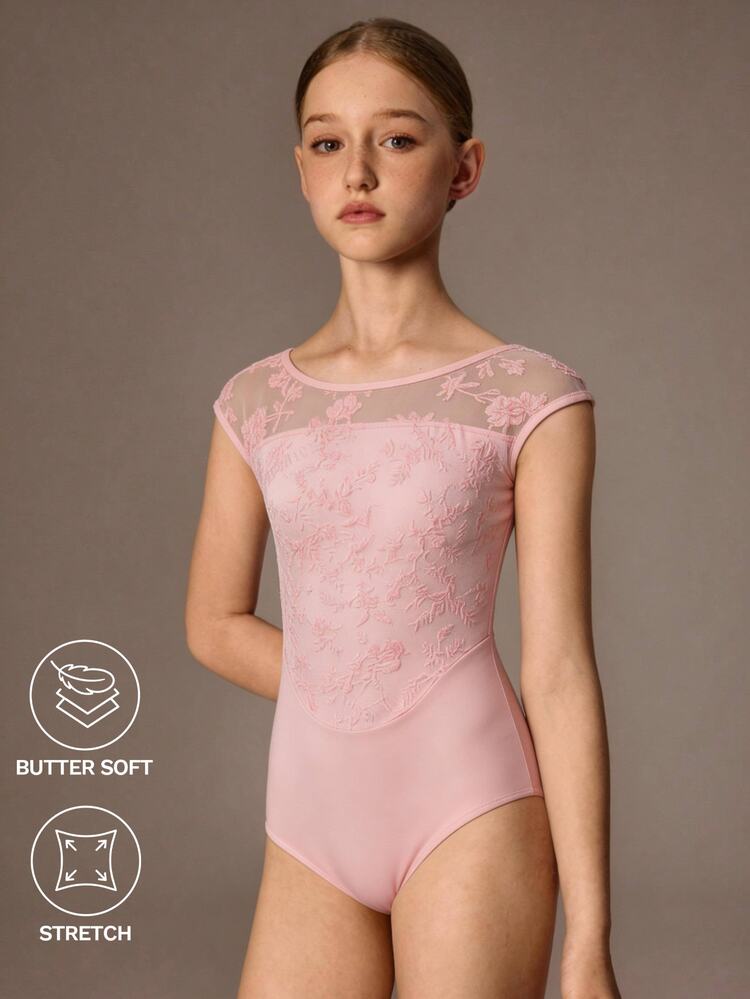 Tween Girls Clothes Gymnastic Leotard Professional Sports Gymnastics, Cute, School, Back To School Autumn Fall - Pink - View 1