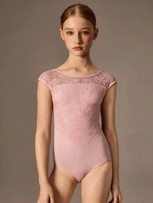 Tween Girls Clothes Gymnastic Leotard Professional Sports Gymnastics, Cute, School, Back To School Autumn Fall - Pink - View 4