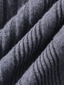FRIFUL Women's Autumn Hollow-Out Ribbed Texture Fabric 2 Pieces Set - Grey - View 8