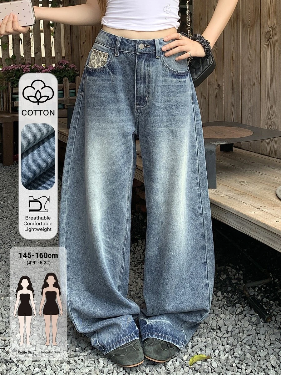 DAZY Women's Casual Daily Denim Jeans With Pockets And Buttons Fall - Blue - View 1