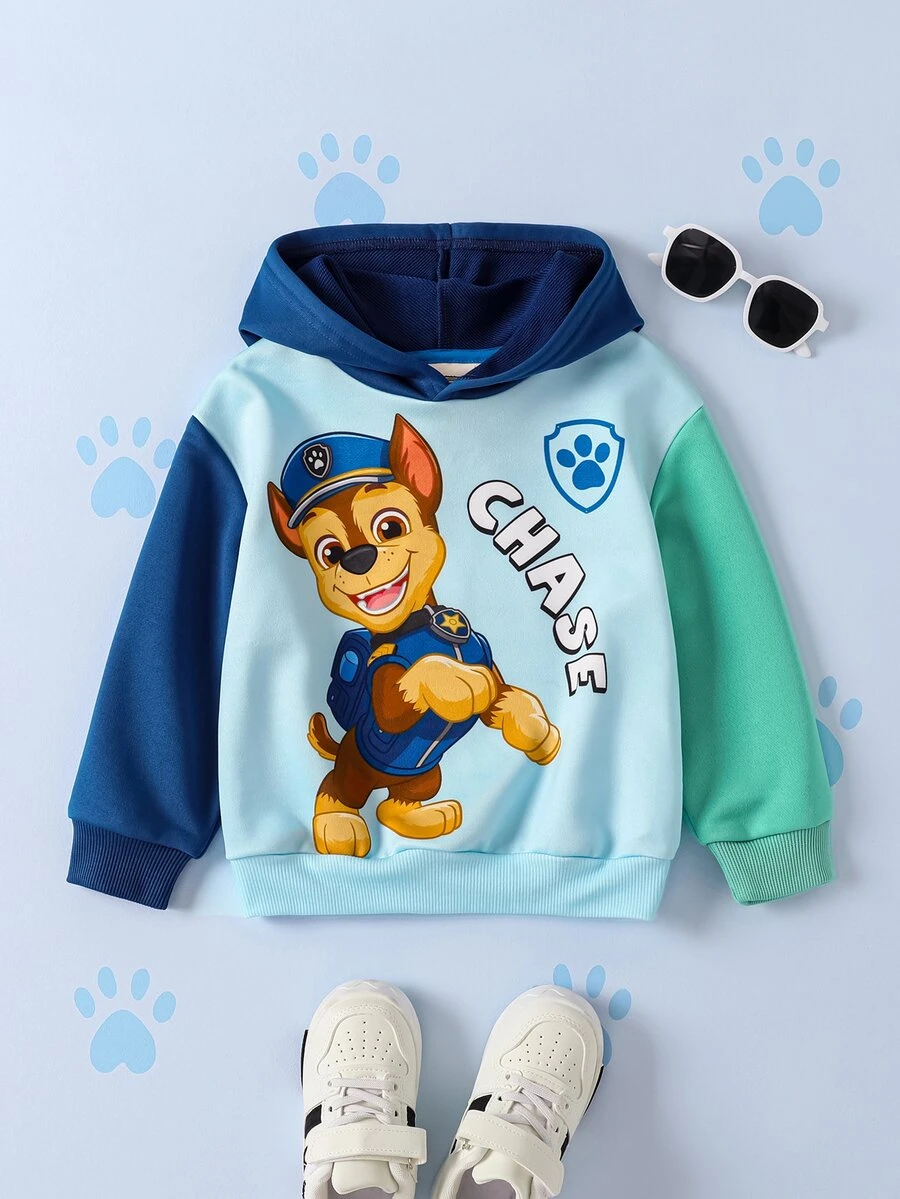 SHEIN | PAW Patrol Young Boy Long Sleeve Casual Sweatshirt - Blue - View 1
