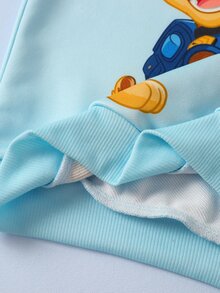 SHEIN | PAW Patrol Young Boy Long Sleeve Casual Sweatshirt - Blue - View 8