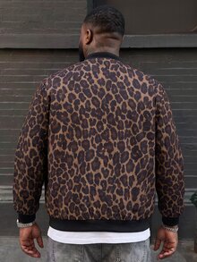 Ethos Form Men's Plus Size Leopard Print Jacket - Multicolor - View 2