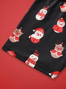 Notgurli Christmas Funny Print Cartoon Santa Claus Gift Box Candy Cane Bell Snowflake Snowman Family Party Men's Mid-Length Boxer Briefs - Multicolor - View 4