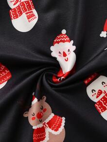 Notgurli Christmas Funny Print Cartoon Santa Claus Gift Box Candy Cane Bell Snowflake Snowman Family Party Men's Mid-Length Boxer Briefs - Multicolor - View 5