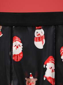 Notgurli Christmas Funny Print Cartoon Santa Claus Gift Box Candy Cane Bell Snowflake Snowman Family Party Men's Mid-Length Boxer Briefs - Multicolor - View 3