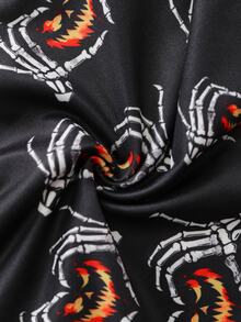 Notgurli Men's Black And Pink Pattern Printed Boxer Briefs Halloween Winter Funny Cute - Multicolor - View 5