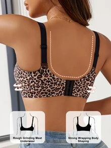 1pc Women's Minimalist Comfortable Seamless Jelly Gel Wirefree Bra With Non-Removable Pads - Multicolor - View 3