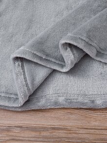 Teen Boys Grey Flannel Lounge Set, Loose Comfortable Plaid Pants And Fuzzy Pajama Top, 2 Pieces Set, Suitable For Autumn/Winter - Grey - View 8