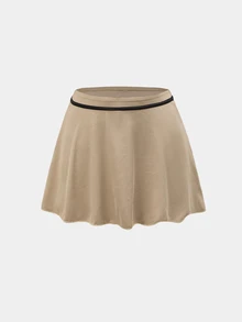 CourtClass CourtClass Summer Casual Versatile Sports Skort - Khaki - View 6