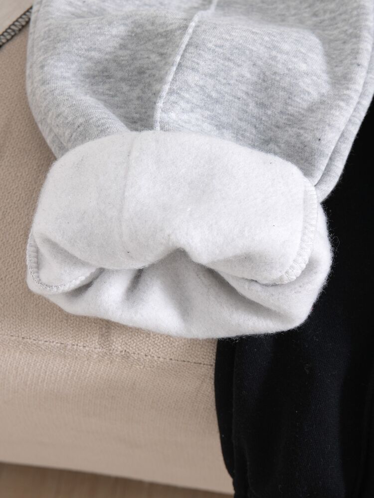 SHEIN Playful Pals Young Boy 2‑Pack Casual Loose Sweatpants With Letter Patches, Lightweight Soft Fabric, Fall For School, Daily, Park & Vacation Going‑Out Wear - Multicolor - View 7