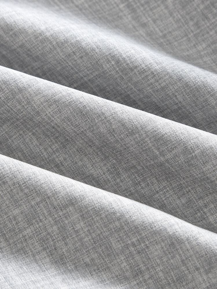 VeloEdit Blazer de negocios casual de talla grande para hombre, de un solo pecho, formal, para ceremonia - Gris - Añade 7