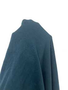 SHEIN Draped Collar Ruched Tee Fall Cloth For Women - Teal Blue - View 9