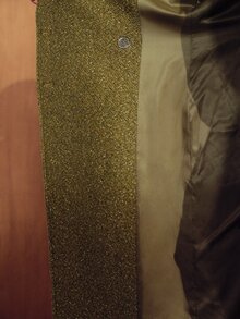 MOTF PREMIUM FASHIONABLE ELEGANT FRENCH LUXURY LEG-OF-GIGOT SLEEVE PEARL DECOR BUTTON LONG SLEEVE SLIM FIT FLATTERING OVERCOAT - Olive Green - View 8
