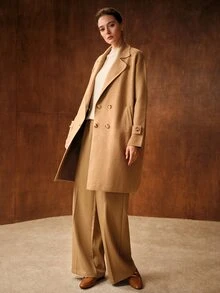 MOTF PREMIUM WOMEN'S SOLID COLOR FASHION VERSATILE DAILY OUTING CARDIGAN - Camel - View 4