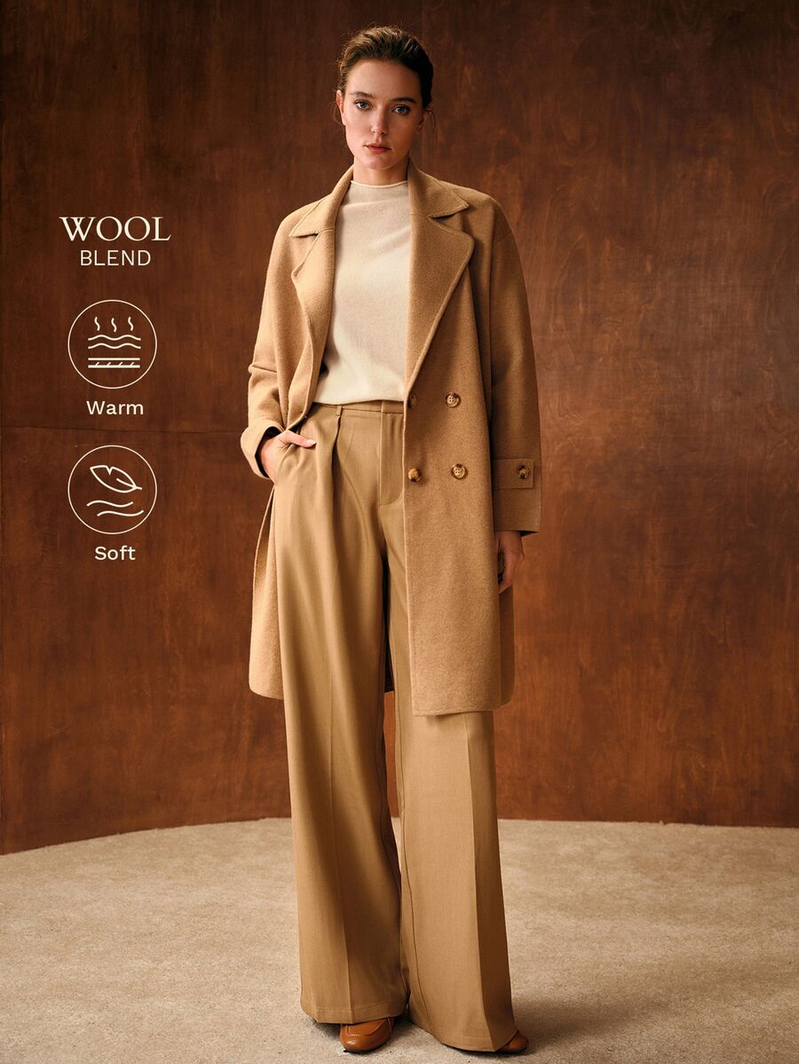 MOTF PREMIUM WOMEN'S SOLID COLOR FASHION VERSATILE DAILY OUTING CARDIGAN - Camel - View 1