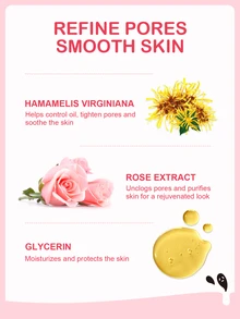SlowSunday Rose Blackhead Remover Pore Strips, Deep Cleansing Nose Strips, Pore Unclogging, Oil Control, 10 Pcs, Ideal For Party, Suitable For Summer & Autumn, Halloween - Pink - View 3
