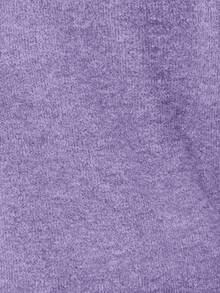 Rosumi Sudadera holgada de punto de cuello redondo, manga larga y hombros caídos en unicolor para talla grande. Ideal para el invierno, Año Nuevo, salidas y uso diario. Sencilla y de moda para mujeres de talla grande en invierno, Navidad y citas - Morado - Ver 11