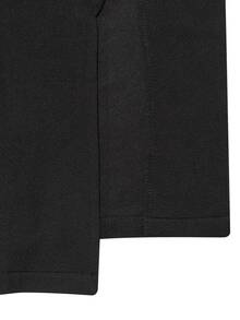 Calvaya Blazer de cuello esmoquin de manga fruncido con parte delantera abierta - Negro - Ver 9