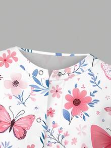 PopScrub Women All-Over Print Long Sleeve Uniform Jacket, Scrub Outerwear, Spring/Autumn - Multicolor - View 5
