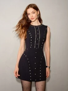 MOTF PREMIUM WOMEN SHORT DRESSES - Black - View 1