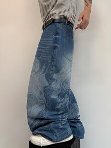 STEELVANCE Men's Casual Versatile Daily Travel Denim Jeans With Pockets - Blue - View 5