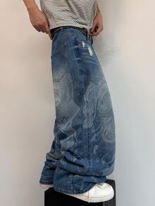 STEELVANCE Men's Casual Versatile Daily Travel Denim Jeans With Pockets - Blue - View 4