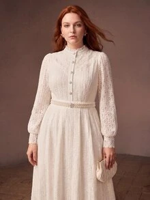 MOTF PREMIUM PLUS SIZE DRESSES FALL - Apricot - View 5