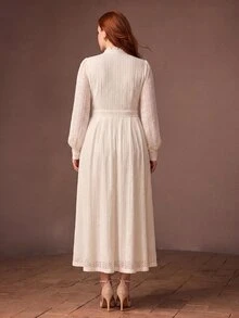 MOTF PREMIUM PLUS SIZE DRESSES FALL - Apricot - View 3
