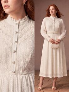 MOTF PREMIUM PLUS SIZE DRESSES FALL - Apricot - View 8