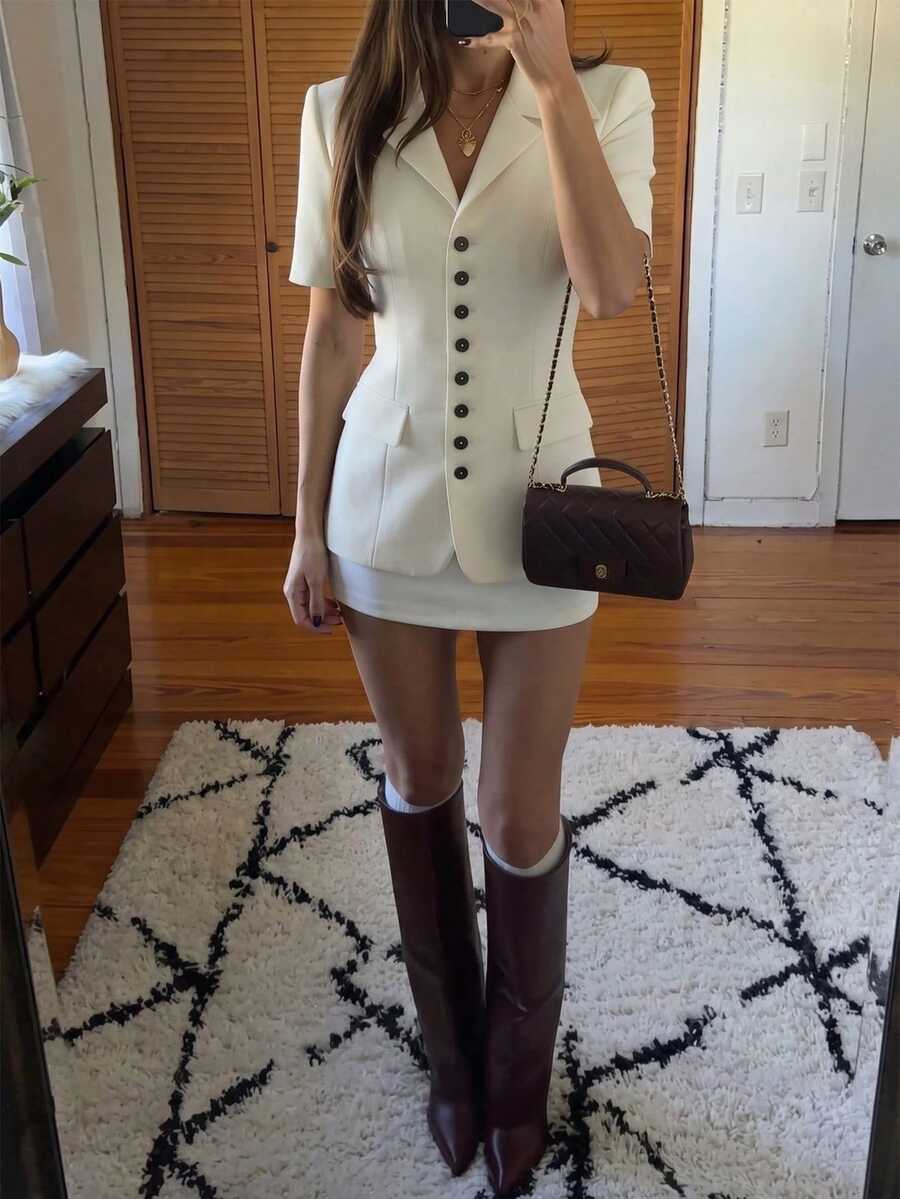 Vavine Women Blazers - Beige - View 1