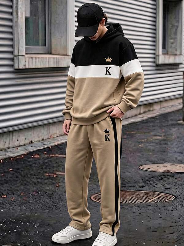 Teen Boys Casual Comfortable Long Sleeve Hoodie And Pants