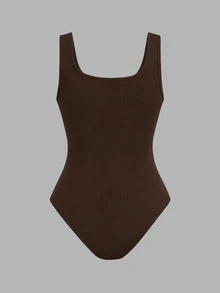 Tseoso 91 Cotton 女款 4 件組 黑色米色白色 羅紋布料 背心式 修身休閒 極簡百搭 連身衣 日常居家服 夏季 - 彩色 - 查看 9