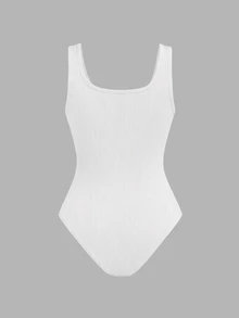 Tseoso 91 Cotton 女款 4 件組 黑色米色白色 羅紋布料 背心式 修身休閒 極簡百搭 連身衣 日常居家服 夏季 - 彩色 - 查看 12