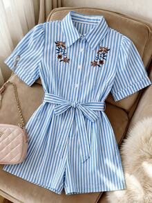 SHEIN PariChic Women Jumpsuits - Blue - View 3