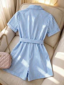 SHEIN PariChic Women Jumpsuits - Blue - View 2