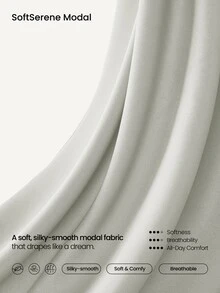 GLOWMODE Modal Silk Touch Oversized Long Sleeve Half-Zip Sweatshirt  Spring Summer - Light Grey - View 5