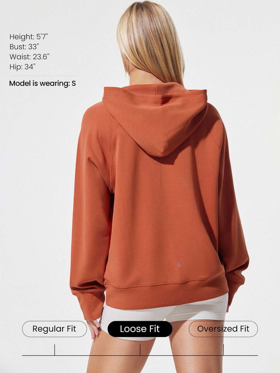 Modal Silk Touch Oversized Long Sleeve Half-Zip Sweatshirt  Spring Summer